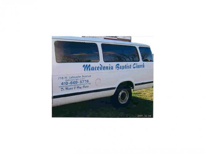 Macedonia Baptist Church Van 