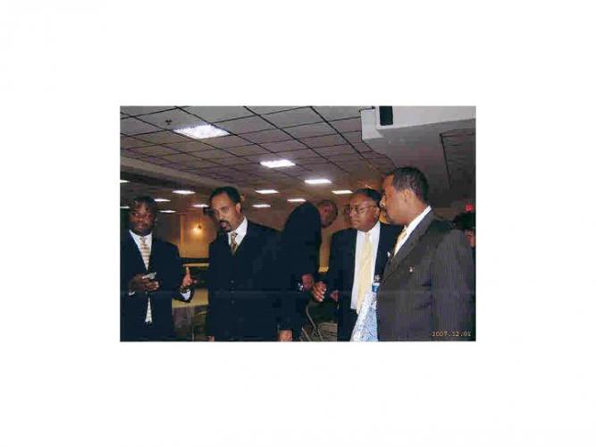 Pastor Freddie Haynes (Center), Mr. Orlando May (Right Center) 
